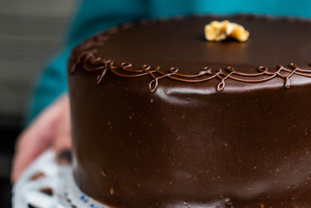 Rum Walnut Gateau Cake