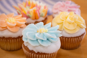 Decorated Flower Cupcakes