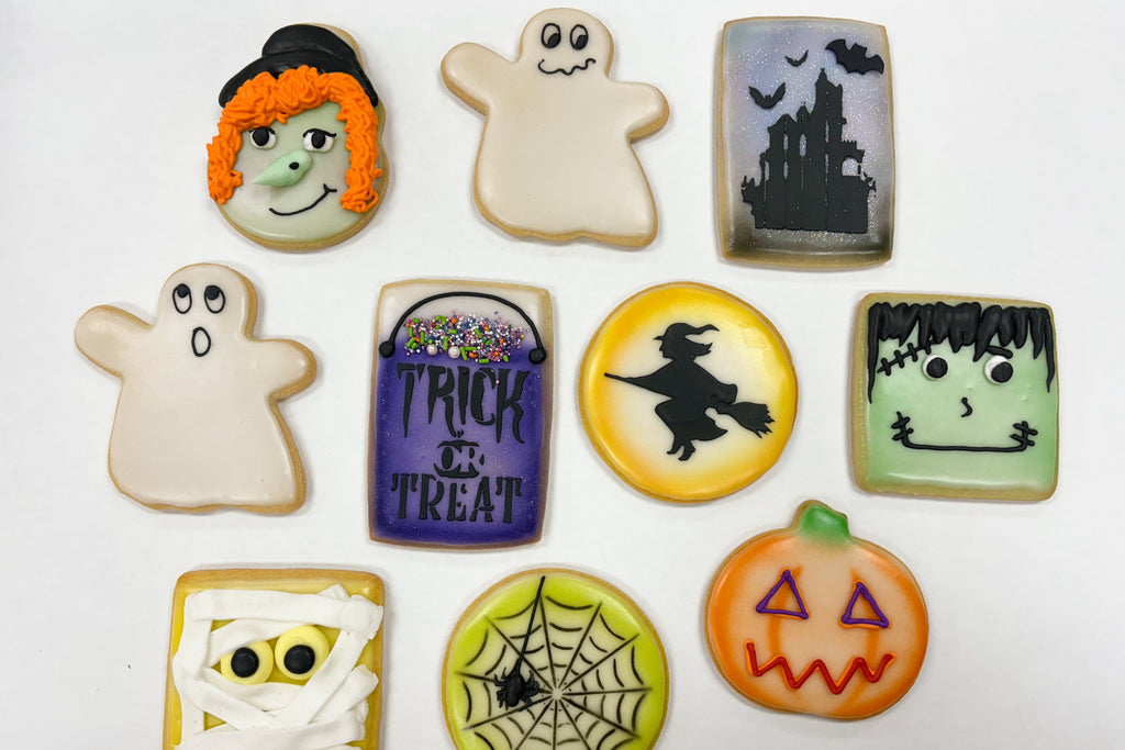 Halloween Fondant Dipped Sugar Cookies