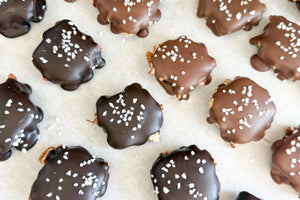 Salted Chocolate Caramel Pecan Clusters