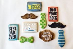 Father's Day Fondant Sugar Cookies