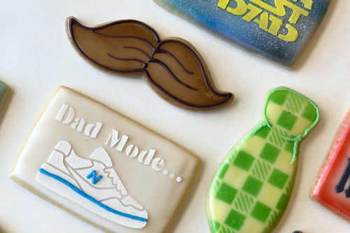 Father's Day Fondant Sugar Cookies