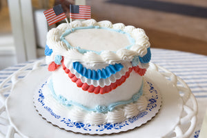 6-Inch Patriotic Decorated Cake