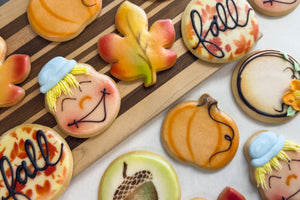 Fall Fondant Dipped Sugar Cookies