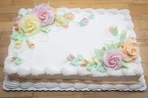 Rose Sheet Cake