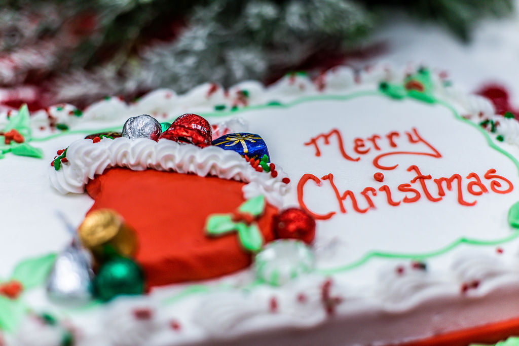Santa's Toy Sack Sheet Cake