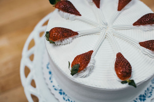 Strawberry Bavarian Torte