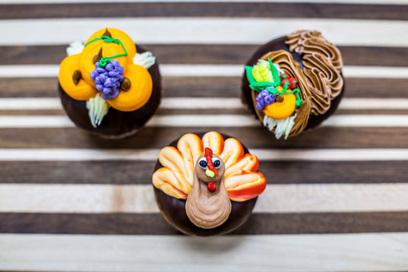 Thanksgiving Decorated Cupcakes