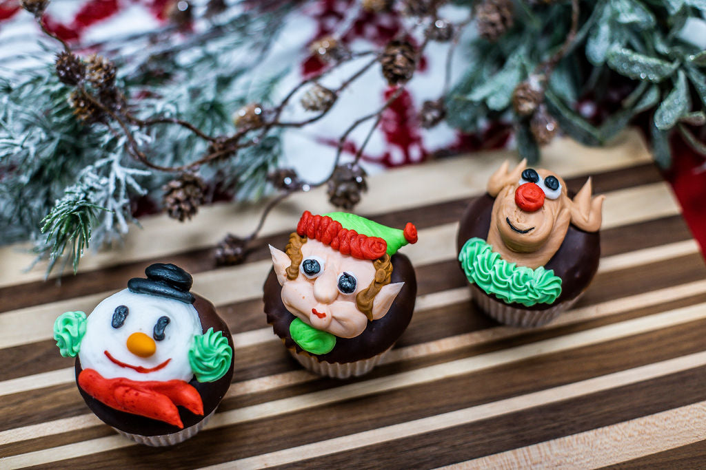 Christmas Character Cupcakes