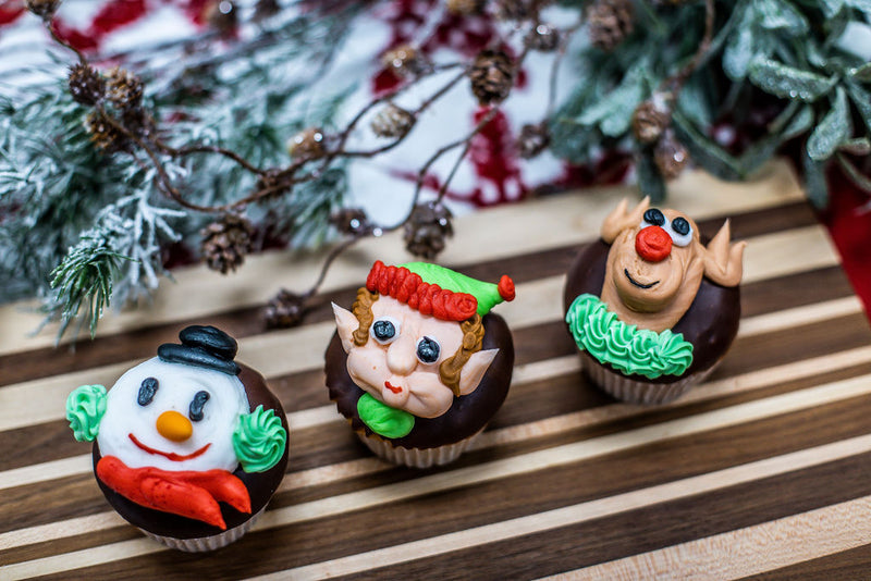 Christmas Character Cupcakes