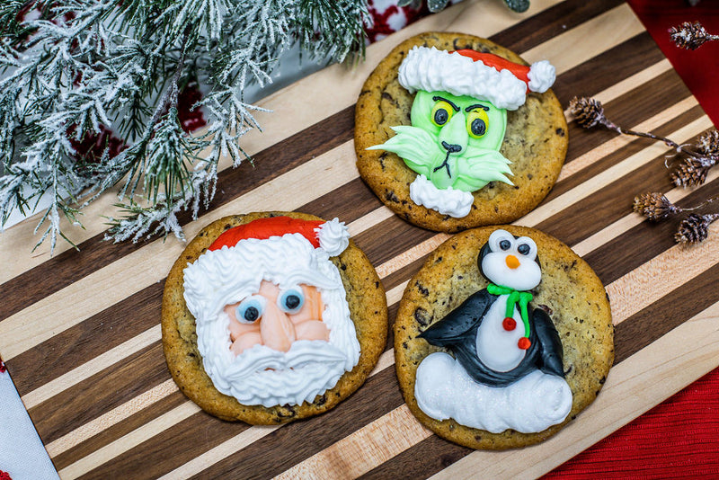 Christmas Decorated Chocolate Chip Cookies