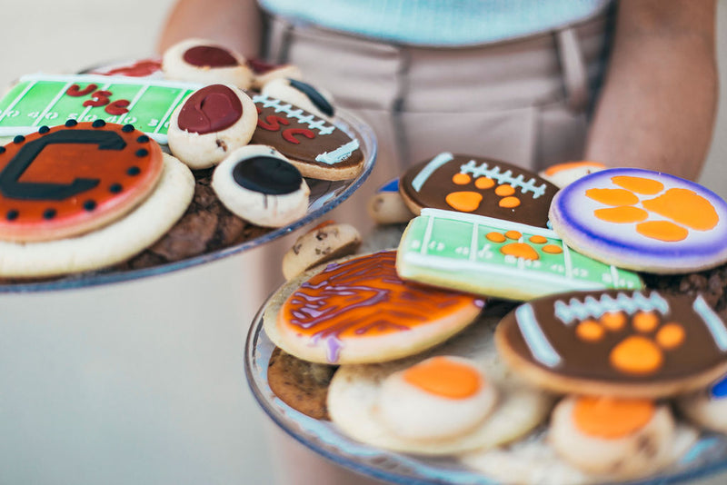 Football Cookie Tray