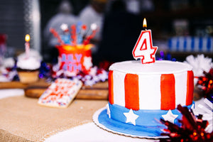 6" 4th of July Party Hat Cake