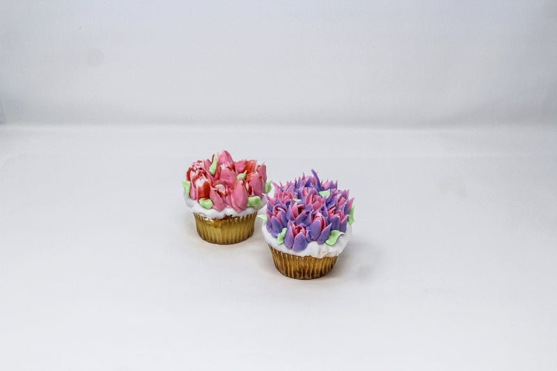 Valentine's Day Flower Cupcakes