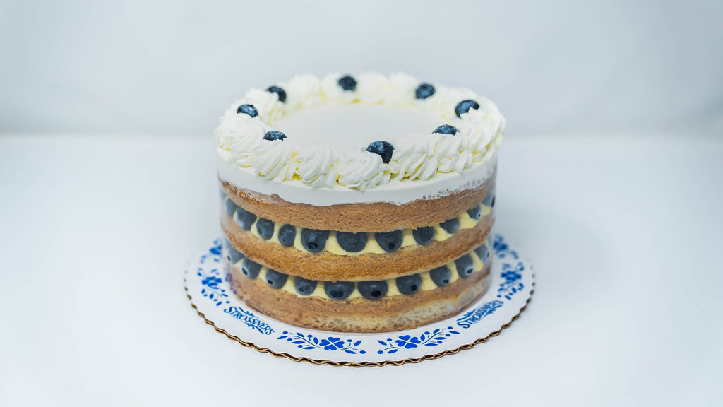 Sugar Free Blueberry Custard Cake