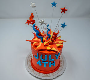 Fourth of July Firecracker Cake
