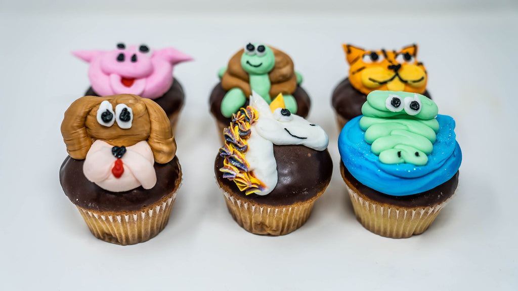Decorated Animal Cupcakes