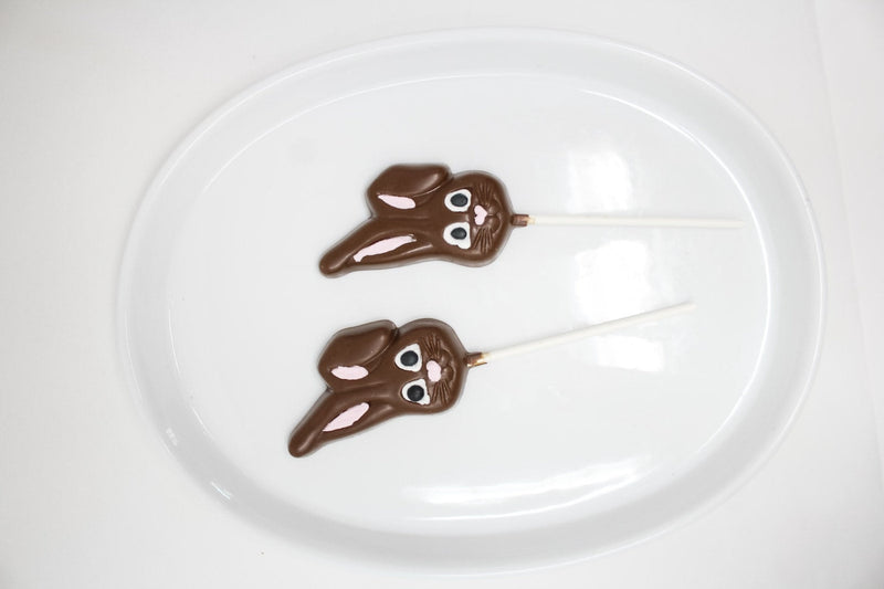 Handmade Chocolate Bunny Stick