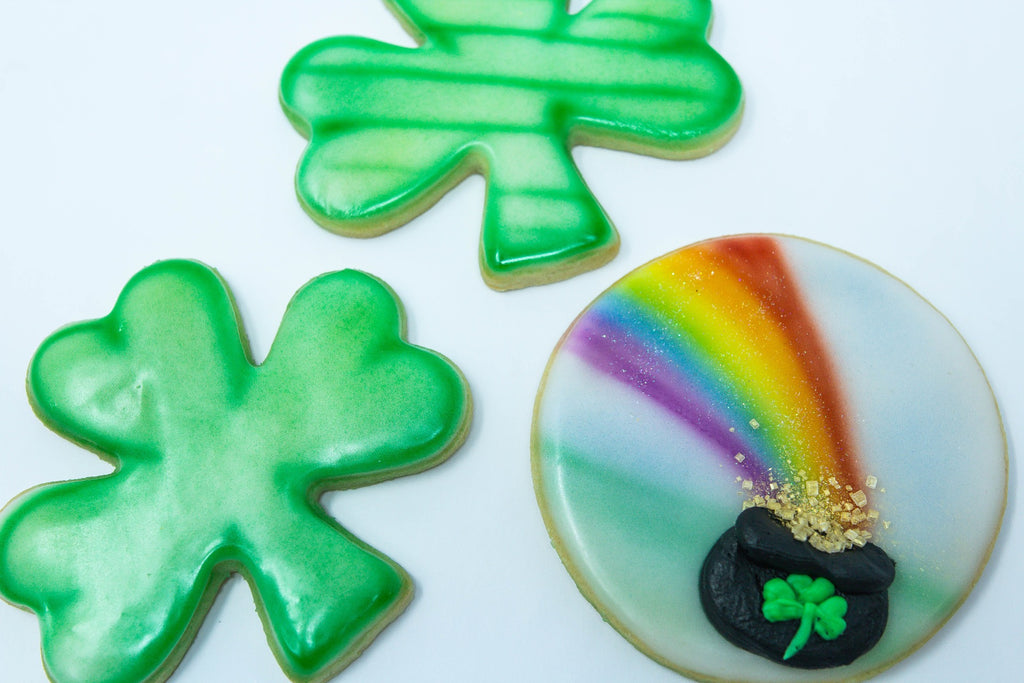 St. Patrick's Day Fondant Covered Sugar Cookie