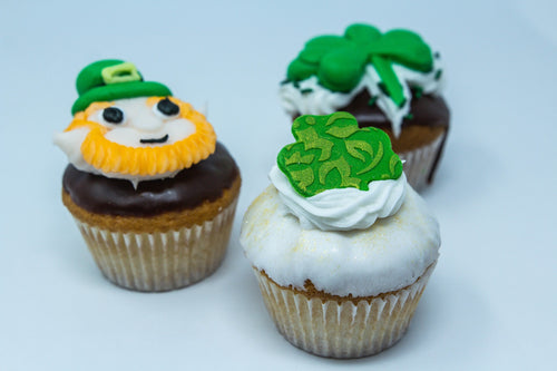 St. Patrick's Day Decorated Cupcakes