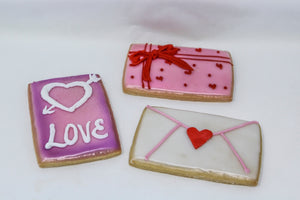 Valentine's Day Fondant Dipped Sugar Cookies