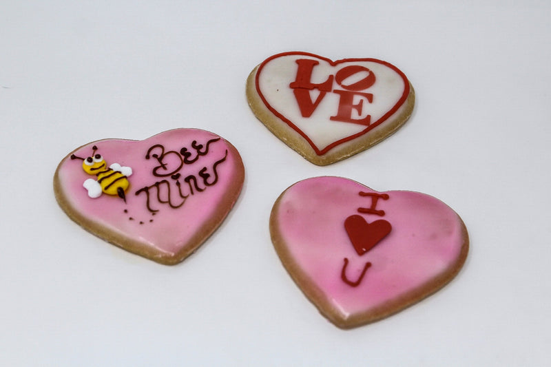 Valentine's Day Fondant Dipped Sugar Cookies