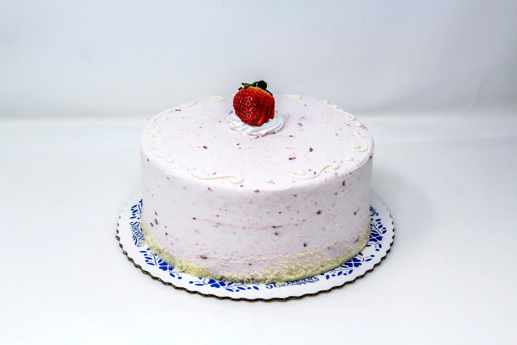 Strawberry Buttercream Swirl Cake