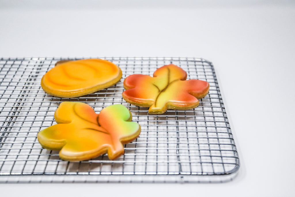 Fall Fondant Dipped Sugar Cookies