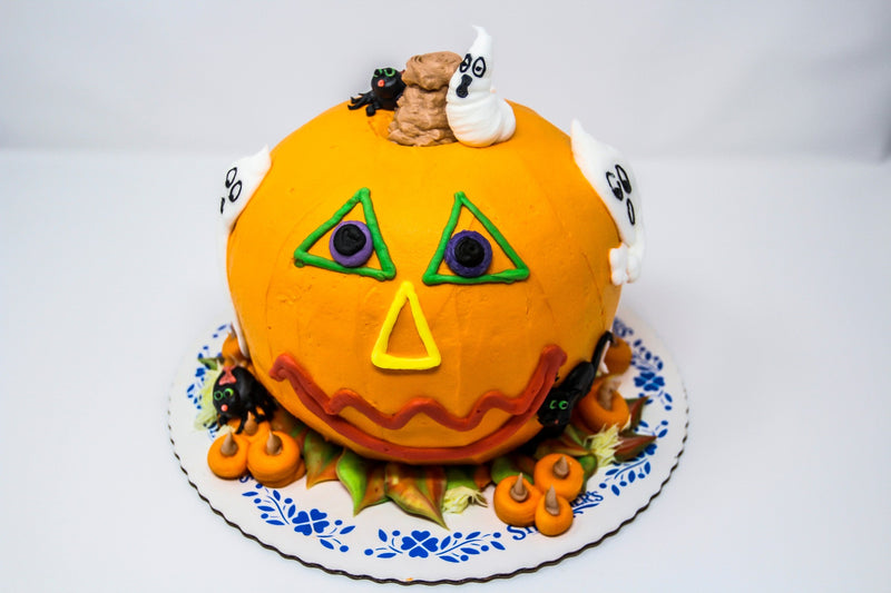 Halloween Jack-o'-lantern Cake