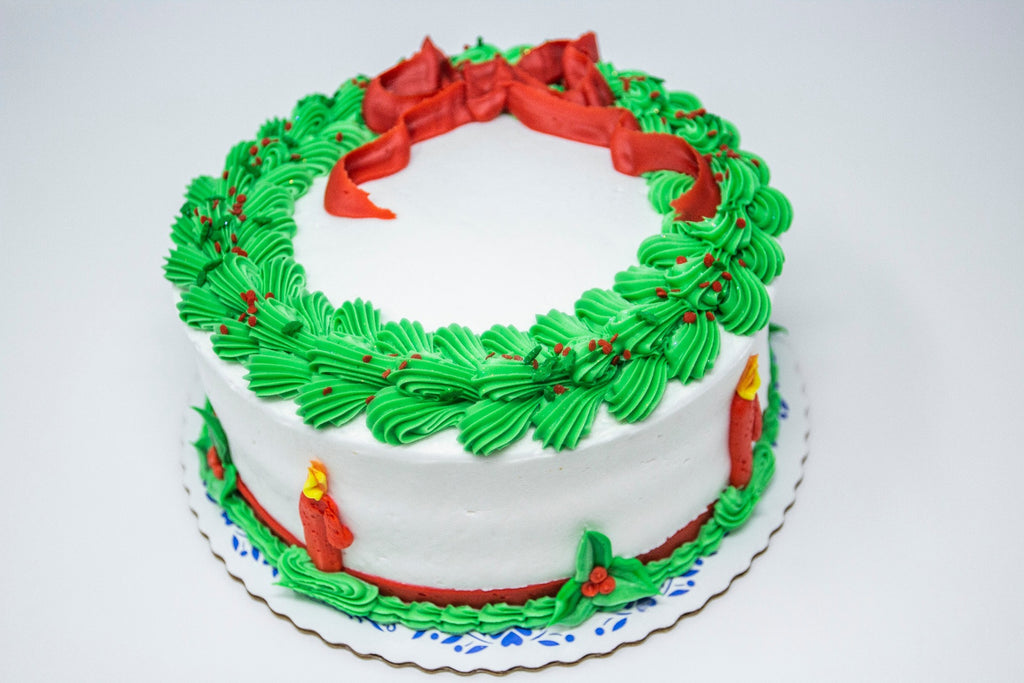 Wreath Decorated Cake