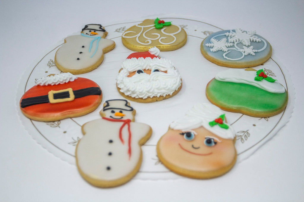 Christmas Fondant Dipped Sugar Cookies