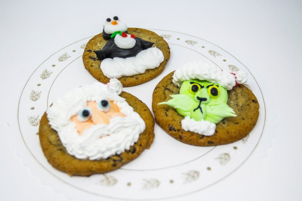 Christmas Decorated Chocolate Chip Cookies