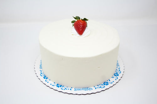 White Chocolate Strawberry Cake
